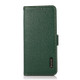 For Google Pixel 6 KHAZNEH Side-Magnetic Litchi Genuine Leather RFID Case(Green)