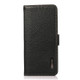 For Nokia C1 Plus KHAZNEH Side-Magnetic Litchi Genuine Leather RFID Phone Case(Black)