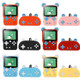 I50 999 in 1 Children Cat Ears Handheld Game Console, Style: Doubles (Blue)