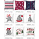 3 PCS Cartoon Christmas Pillow Case Home Office Sofa Cushion Cover Without Pillow Core, Size: 45x45cm(TPR303-18)