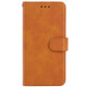 Leather Phone Case For Wiko Y62 Plus(Brown)