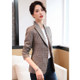 Fashion Casual Plaid Suit (Color:Yellow Size:S)