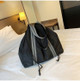 Leisure Handbag Nylon Shoulder Travel Sport Bag (Black)