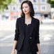 Business Wear Casual Suit, Style: Skirt + Coat (Color:Black Size:M)