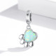 S925 Sterling Silver Cute Claw Opal Beads DIY Bracelet Necklace Accessories