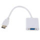 ZHQ007 HD 1080P HDMI to VGA Converter(White)