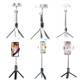 P60 Fill Light Bluetooth Mobile Phone Selfie Stick(White)