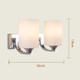 Bedroom Bedside Wall Lamp Indoor LED Lamp, Power Source:5W White Light(2023 Chrome Double Head)