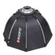 TRIOPO K2-90 90cm Speedlite Flash Octagon Parabolic Softbox Bowens Mount Diffuser (Black)