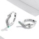 S925 Sterling Silver Snake Ear Buckle Women Earrings