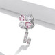 S925 Sterling Silver Heart Four-leaf Clover Beads DIY Bracelet Necklace Accessories