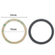 20 PCS Ring Car Magnetic Suction Wireless Charger Lead Magnetic Ring Back Sticker, Color: Black