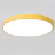 Macaron LED Round Ceiling Lamp, White Light, Size:50cm(Yellow)