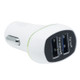 Square Dual USB Ports Car Charger, Compatible with Android and IOS(White)