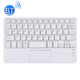 Mini Universal Portable Bluetooth Wireless Keyboard with Touch Panel, Compatible with All Android & Windows Smartphone / Tablets with Bluetooth Functions(White)