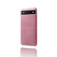 For Google Pixel 6a Calf Texture PC + PU Phone Case(Pink)
