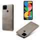 For Google Pixel 5a 5G Calf Texture PC + PU Phone Case(Grey)