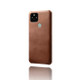 For Google Pixel 5 Calf Texture PC + PU Phone Case(Brown)