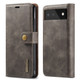 For Google Pixel 6 DG.MING Crazy Horse Texture Detachable Magnetic Leather Phone Case(Grey)