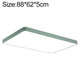 Macaron LED Rectangle Ceiling Lamp, Stepless Dimming, Size:88x62cm(Green)