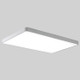 Macaron LED Rectangle Ceiling Lamp, 3-Colors Light, Size:88x62cm(White)