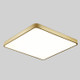 Macaron LED Square Ceiling Lamp, 3-Colors Light, Size:50cm(Gold)