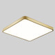 Macaron LED Square Ceiling Lamp, 3-Colors Light, Size:60cm(Gold)