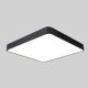 Macaron LED Square Ceiling Lamp, White Light, Size:60cm(Black)