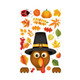 10 PCS Thanksgiving Turkey Sticker Static Sticker Glass Window Decoration Wall Sticker( BQ064)