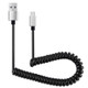 30cm to 100cm High Speed Spring Style Micro USB to USB 2.0 Flexible Elastic Spring Coiled Cable USB Data Sync Cable, For Galaxy, Huawei, Xiaomi, LG, HTC, Sony and Other Smart Phones(Silver)