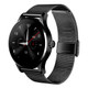 K88H 1.22 inch 2.5D Curved Screen Bluetooth 4.0 IP54 Waterproof Metal Strap Smart Bracelet with Heart Rate Monitor & BT Call & Pedometer & Call Reminder & SMS / Twitter Alerts & Anti lost & Remote Camera Functions For Android 4.4 OS and IOS 7.0 or Ab