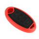 Car Flocking Plastic Key Protective Cover Four Buttons for Nissan X-TRAIL / Teana / Qashqai / Sylphy / Tiida, Style 2 (Red)