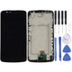 LCD Screen and Digitizer Full Assembly with Frame for LG K10 (Black)