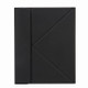 H-097S3 Tri-color Backlight Bluetooth Keyboard Leather Case with Rear Three-fold Holder For iPad 9.7 2018 & 2017(Black)