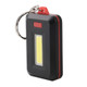 2 PCS 3W Mini COB LED Flashlight Keychain Emergency Camping  Backpack Light with 3 Modes(Red)