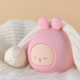 Silicone Water-filled Hot Water Bottle Rabbit Hand Warmer Bag(Pink)