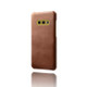 For Samsung Galaxy S10e Calf Texture  PC + PU Phone Case(Brown)