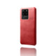 For Samsung Galaxy S20 Ultra Calf Texture  PC + PU Phone Case(Red)