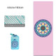 Home Yoga Towel Printing Portable Non-Slip Yoga Blanket, Colour: Dothy Flower  Small + Silicone