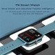 P8 1.4 inch Color Screen Smart Watch IPX7 Waterproof,Support Call Reminder /Heart Rate Monitoring/Sleep Monitoring/Blood Pressure Monitoring/Blood Oxygen Monitoring(Black)