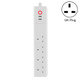 Home Office Wifi Mobile Phone Remote Control Timer Switch Voice Control Power Strip, Line length: 1.5m(UK Plug)