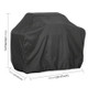 100x60x150cm 420D Oxford Cloth BBQ Square Protective Bag Charcoal Barbeque Grill Cover(Black)