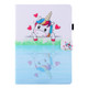 For Xiaomi Mi Pad 4 Plus Colored Drawing Horizontal Flip PU Leather Case with Holder & Card Slots & Wallet & Sleep / Wake-up Function(Loving Unicorn)