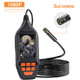 M30 1080P 8mm Dual Lens HD Industrial Digital Endoscope with 3.0 inch TFT Screen, Cable Length:1m Hard Cable(Black)