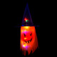 2 PCS Halloween Decoration Props Color Luminous Pendant Witch Hat(Orange)