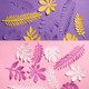 10 in 1 Creative Paper Cutting Shooting Props Tree Leaves Papercut Jewelry Cosmetics Background Photo Photography Props(Purple)