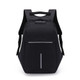 Multi-Function Oxford Portable Casual Double Shoulders School Bag Travel Backpack Bag with USB Charging (Black)