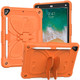 Pure Color PC + Silicone Anti-drop Protective Case with Butterfly Shape Holder & Pen Slot For iPad 9.7 2018 & 2017 / Pro 9.7 inch / Air 2 / 6(Kumquat)