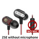 KZ ZSE Standard Version 3.5mm Plug PC Resin Material In-Ear Style Wired Earphone, Cable Length: 1.2m(Black)