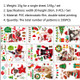 2 Sets Cartoon Christmas Window Stickers Show Window Living Room StaticChristmas Decoration Wall Stickers(2311)